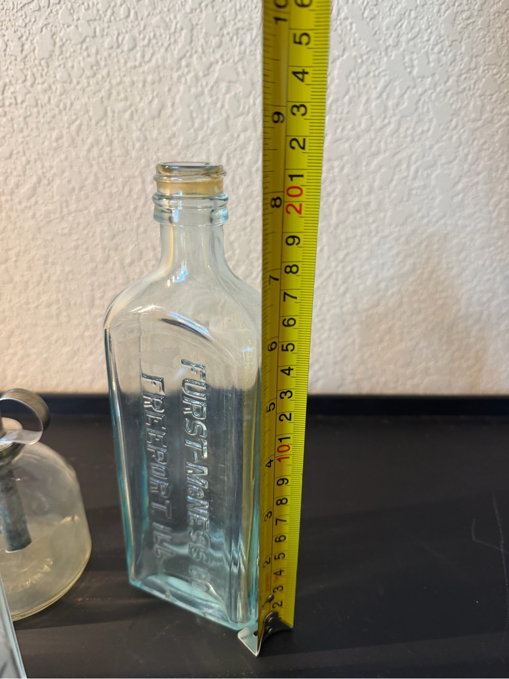 Vintage Clear & Aqua Glass Apothecary Bottles - Home Dining Display - Picture 9 of 16